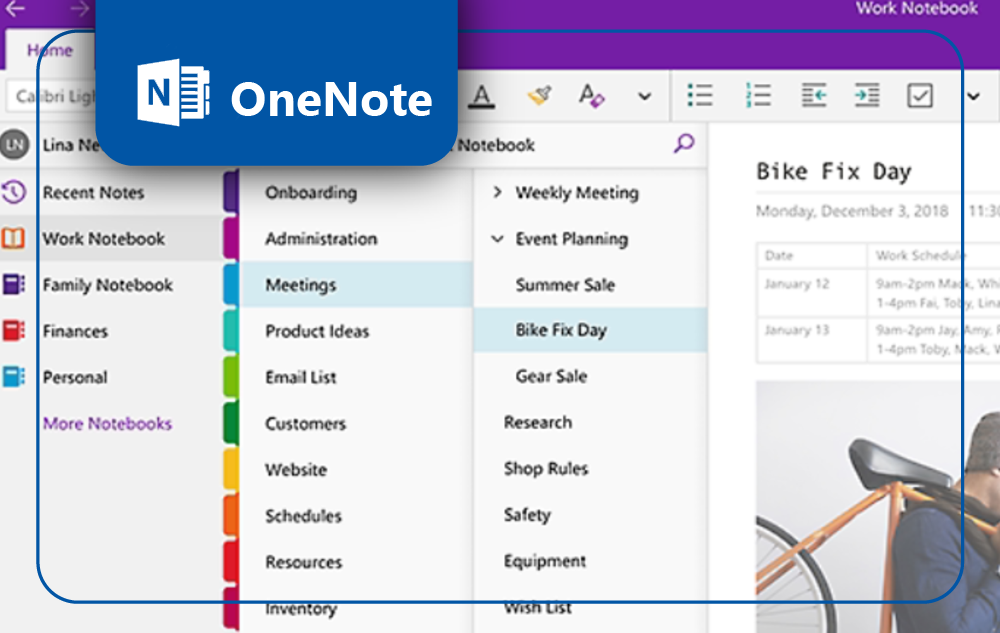 Imagen referencial OneNote
